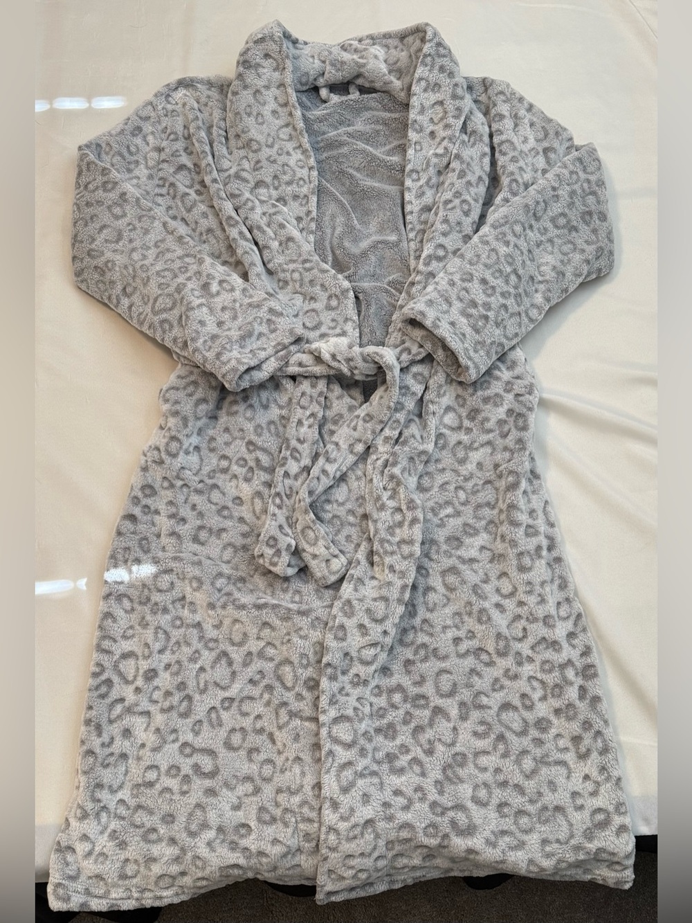 Grey Plush Robe
